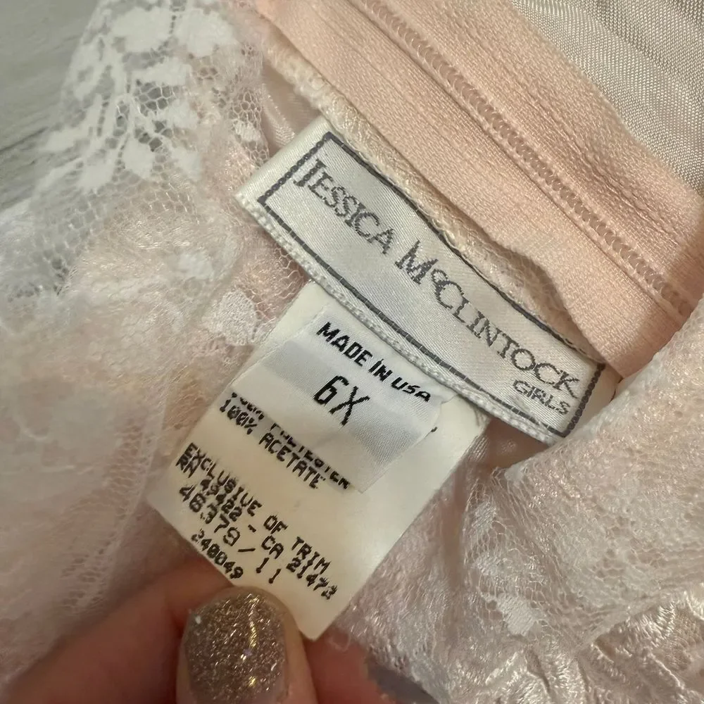 Jessica McClintok girls lace dress size‎ 6x